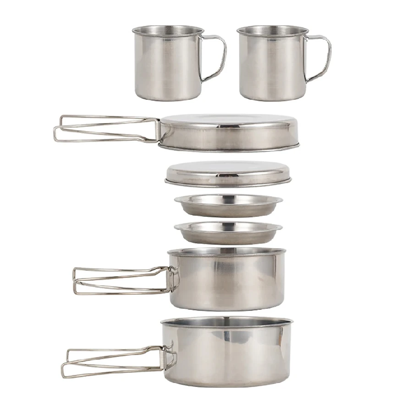 Paella Pan Steel - Набор походной посуды из 8 предметов: