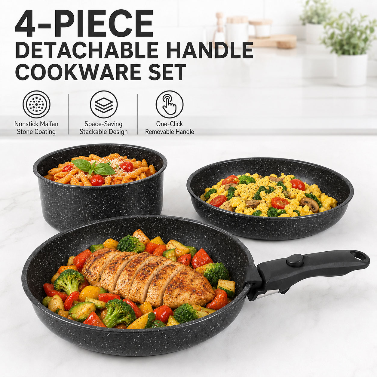 Набор посуды Uwhise из 4 предм – обзор и цена Paella Pan Steel