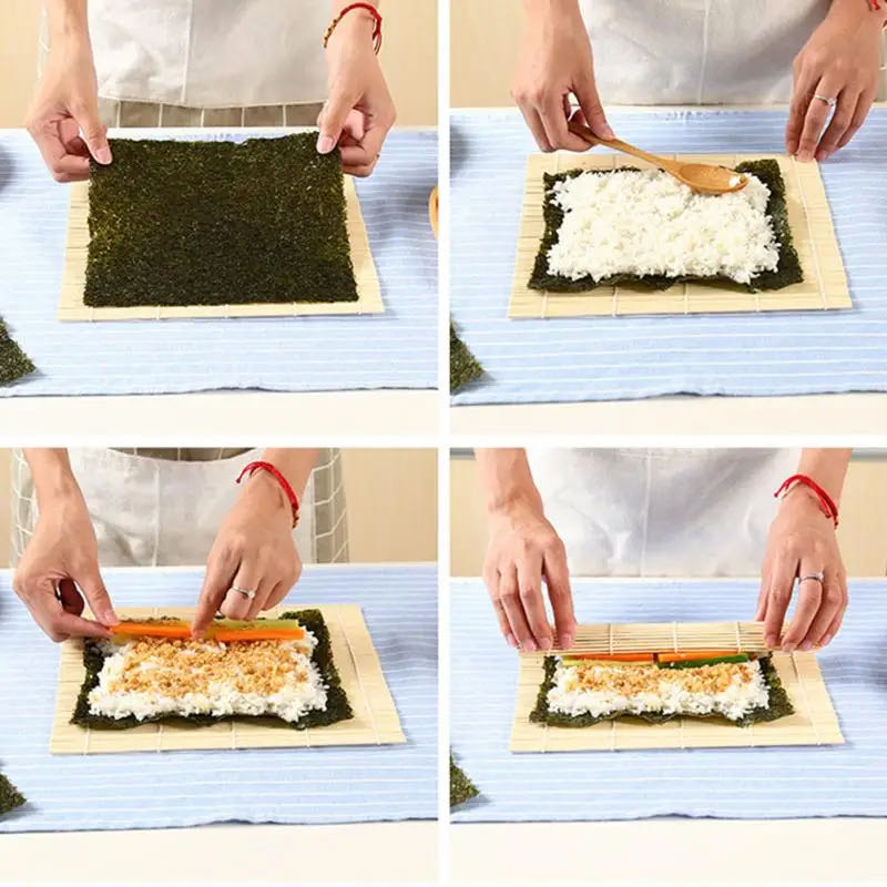 DIY бамбуковая сушиница, ролик – обзор и цена Sushi Mat Bamboo